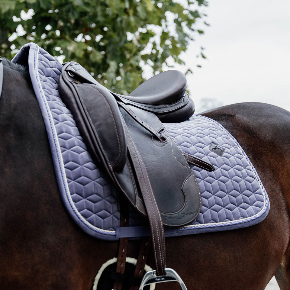 Kentucky Horsewear Velvet Dressage Saddle Cloth - Purple (Lilac)