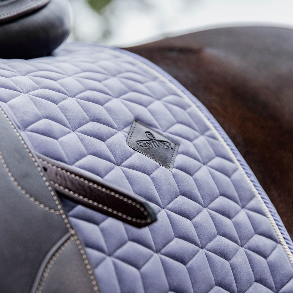Kentucky Horsewear Velvet Dressage Saddle Cloth - Purple (Lilac)