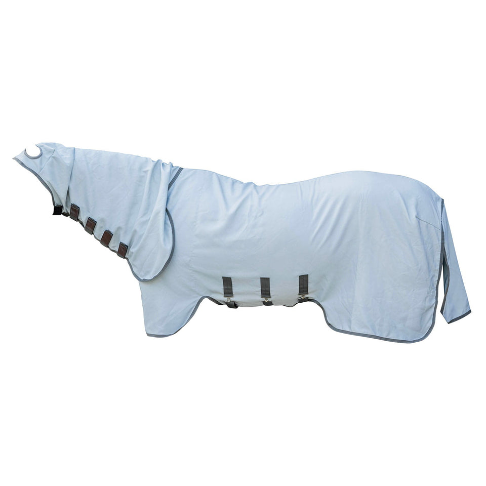 Kentucky Horsewear Eczema Fly Rug with Hood - Grey