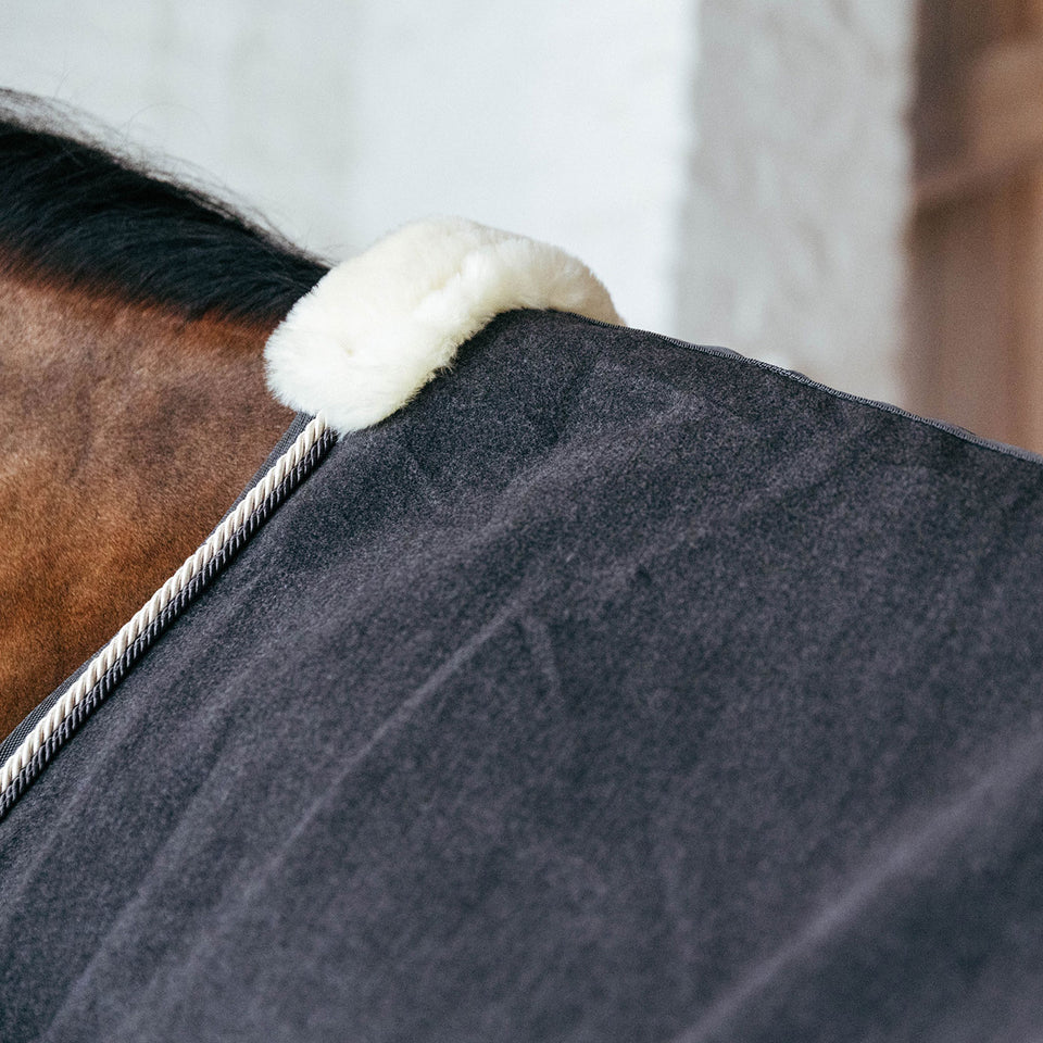 Kentucky Horsewear Faux Wool Fleece Rug - Grey