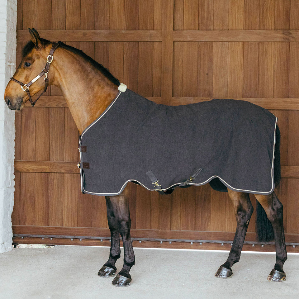 Kentucky Horsewear Faux Wool Fleece Rug - Grey