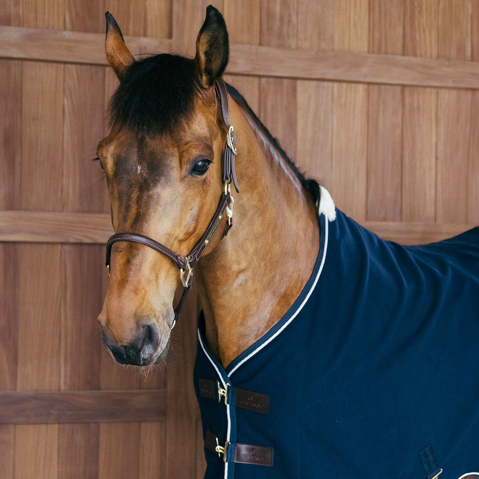 Kentucky Horsewear Faux Wool Fleece Rug - Navy