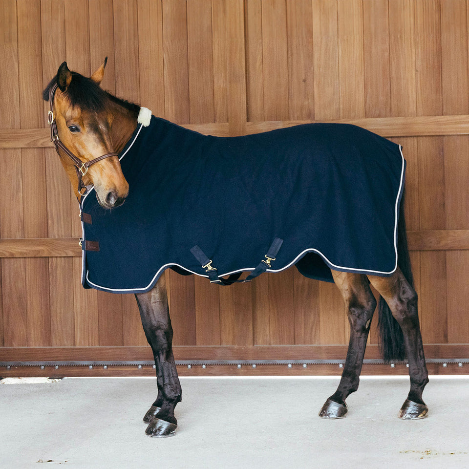 Kentucky Horsewear Faux Wool Fleece Rug - Navy