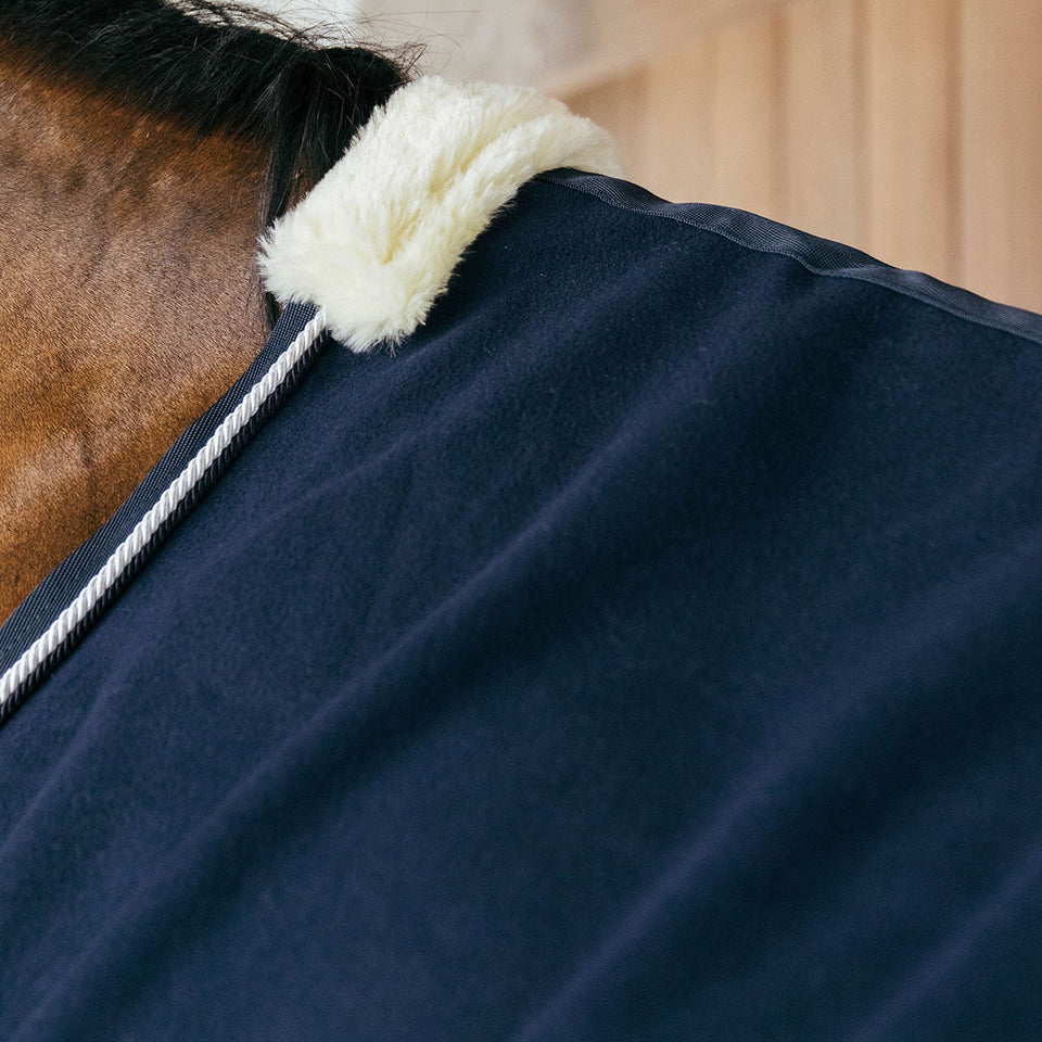 Kentucky Horsewear Faux Wool Fleece Rug - Navy