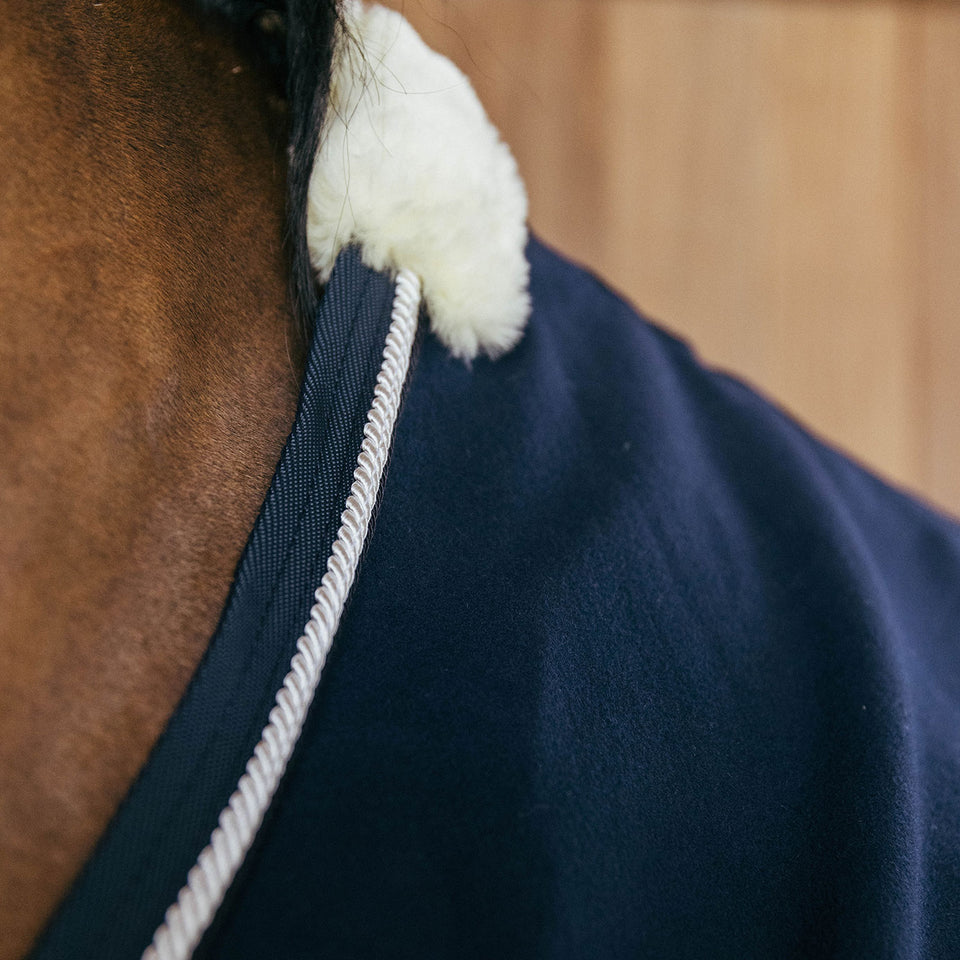 Kentucky Horsewear Faux Wool Fleece Rug - Navy