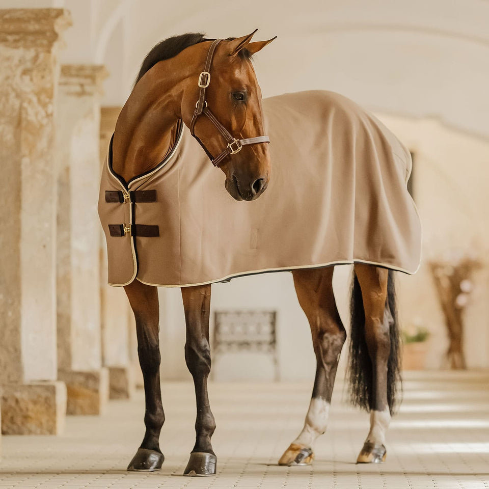 Kentucky Horsewear Faux Wool Fleece Show Rug - Beige