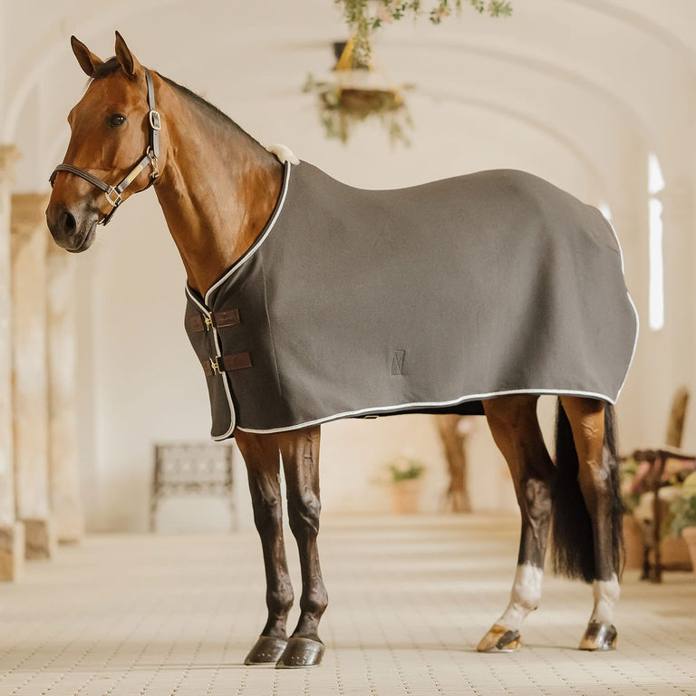 Kentucky Horsewear Faux Wool Fleece Show Rug - Grey