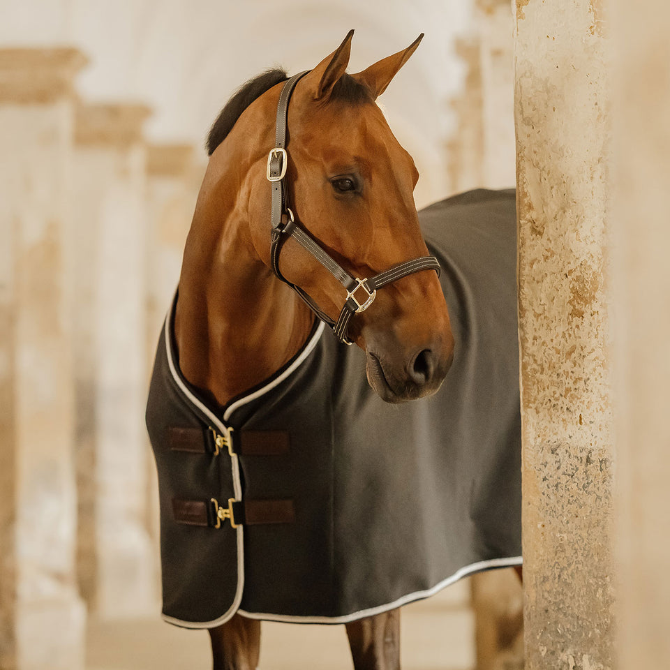 Kentucky Horsewear Faux Wool Fleece Show Rug - Grey
