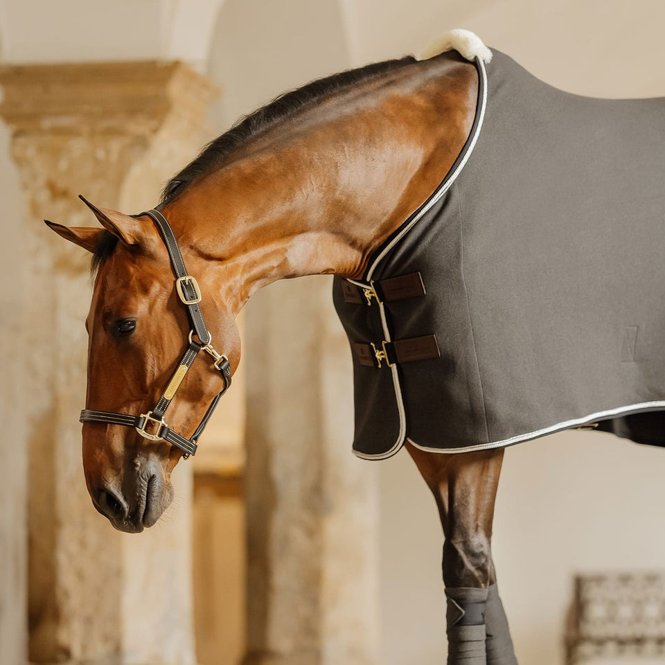 Kentucky Horsewear Faux Wool Fleece Show Rug - Grey