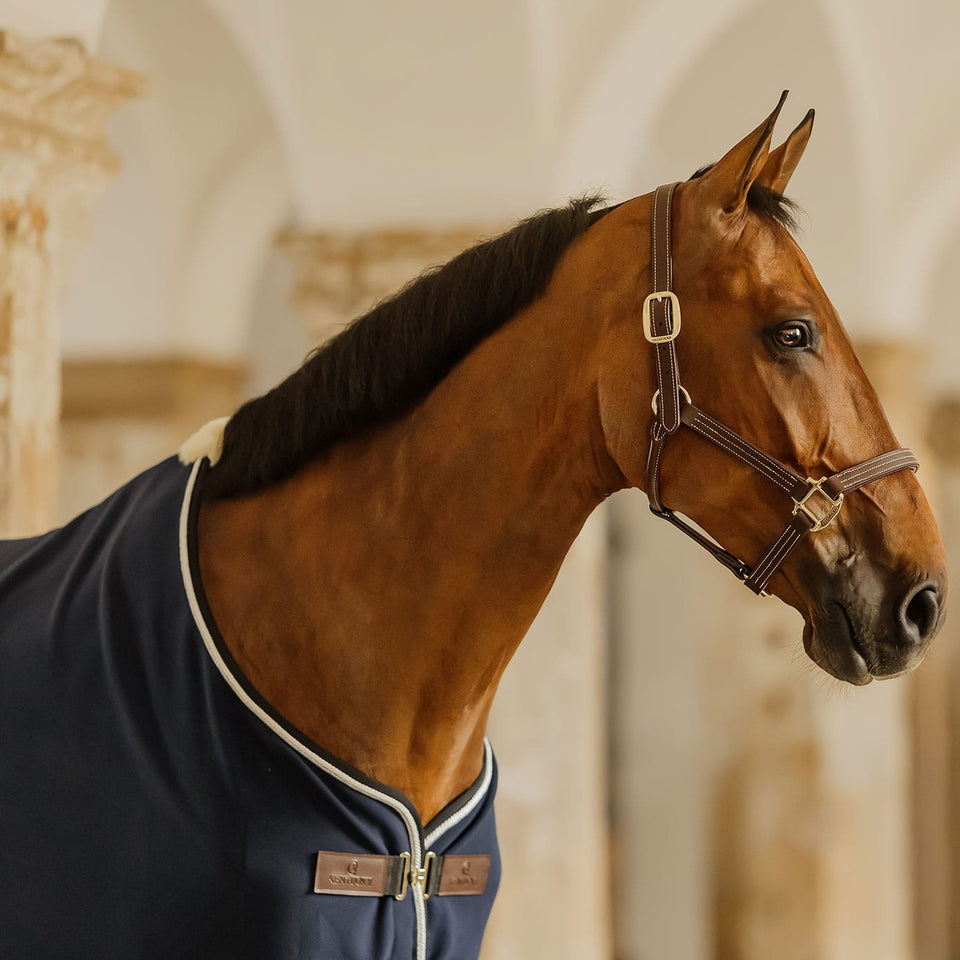 Kentucky Horsewear Faux Wool Fleece Show Rug - Navy