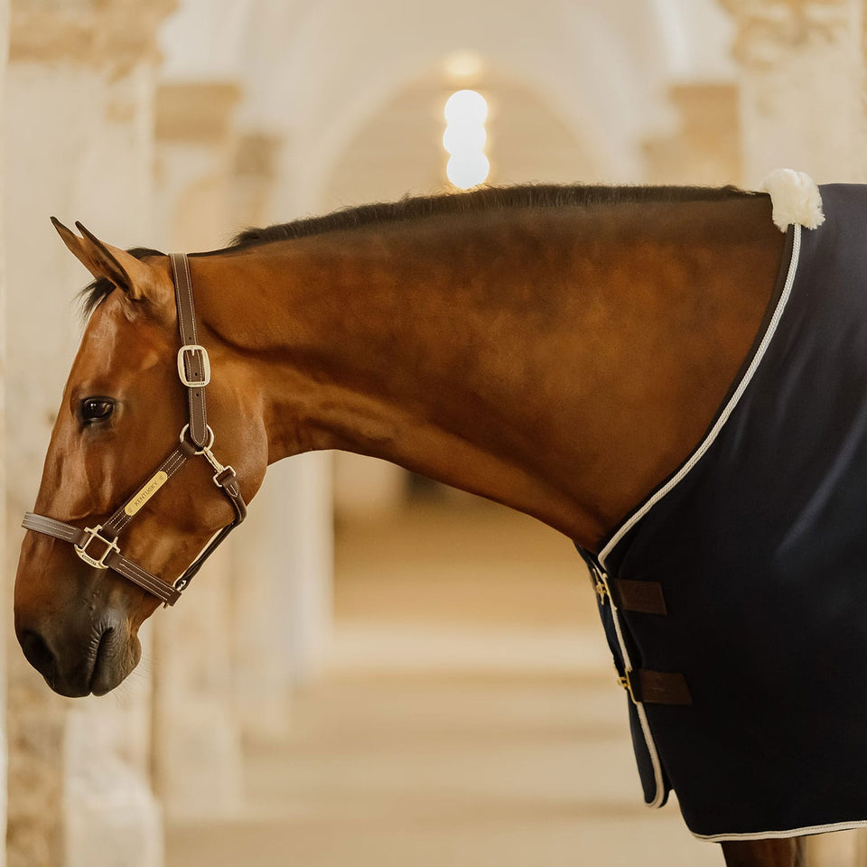 Kentucky Horsewear Faux Wool Fleece Show Rug - Navy