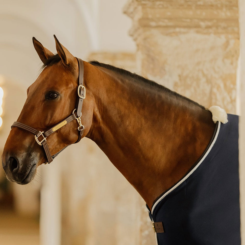Kentucky Horsewear Faux Wool Fleece Show Rug - Navy