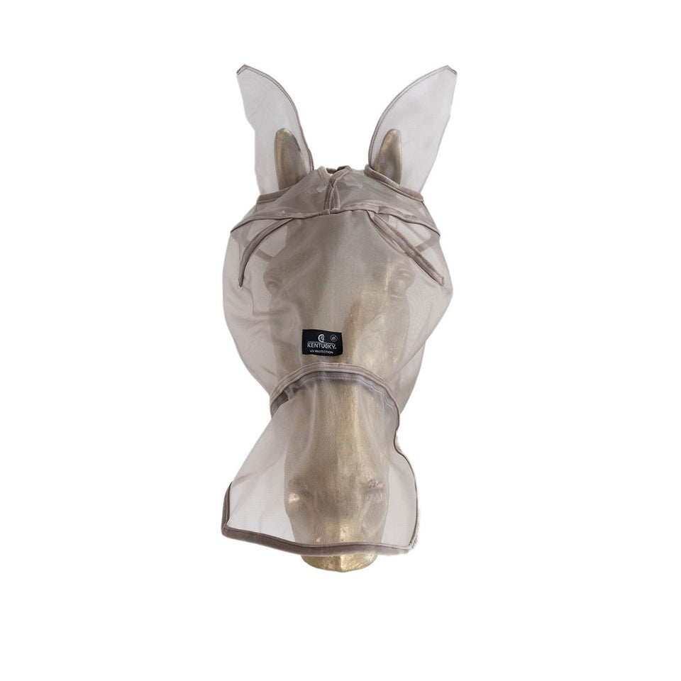 Kentucky Horsewear Fly Mask Classic with Ears and Nose - Beige