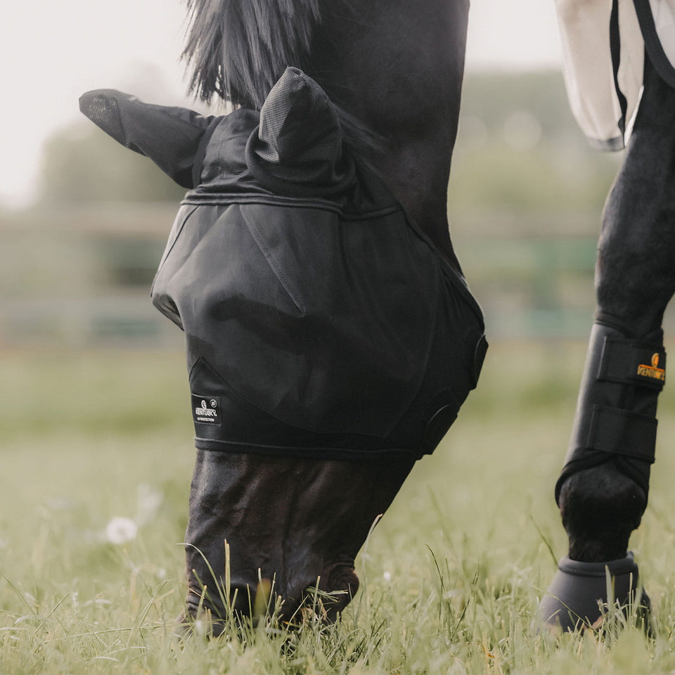 Kentucky Horsewear Fly Mask Classic with Ears - Black
