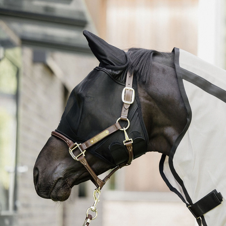 Kentucky Horsewear Fly Mask Classic with Ears - Black
