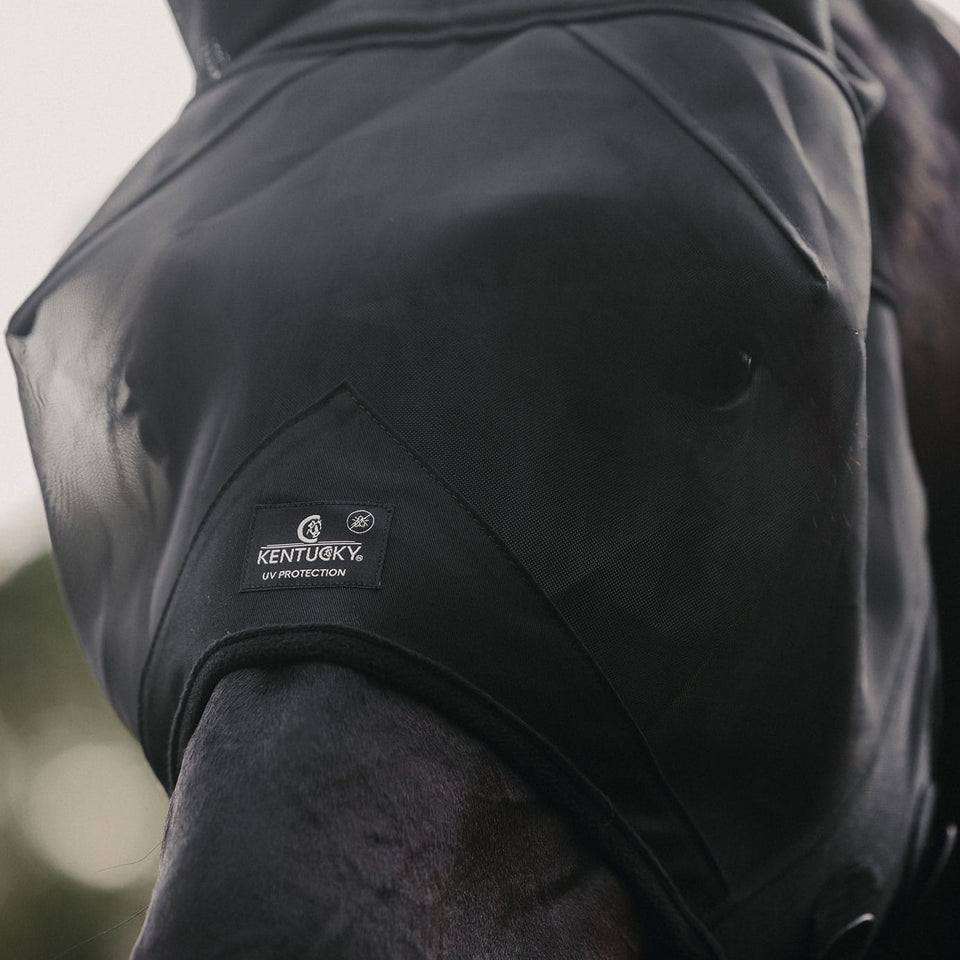 Kentucky Horsewear Fly Mask Classic with Ears - Black