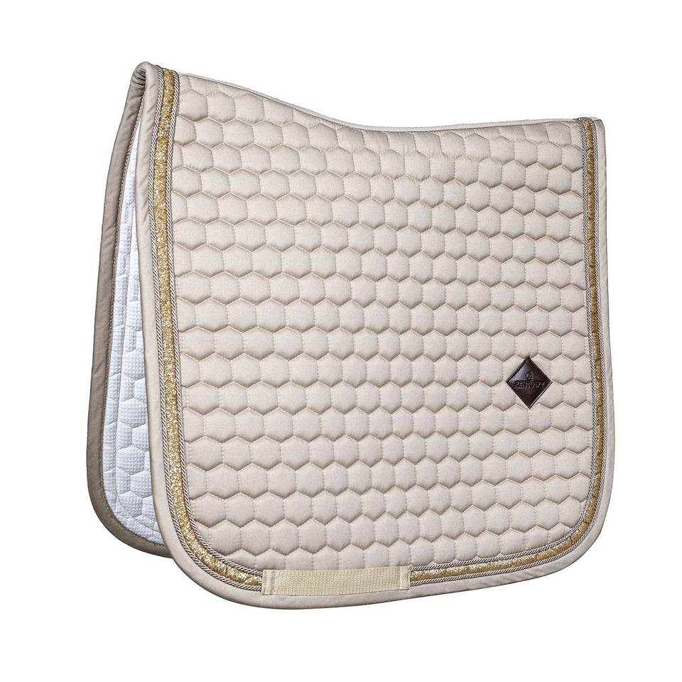 Kentucky Horsewear Glitter Band Dressage Saddle Cloth - Beige