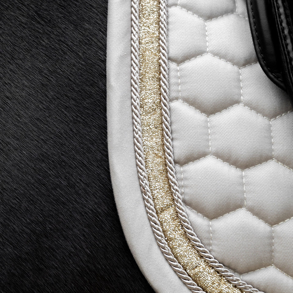 Kentucky Horsewear Glitter Band Dressage Saddle Cloth - Beige