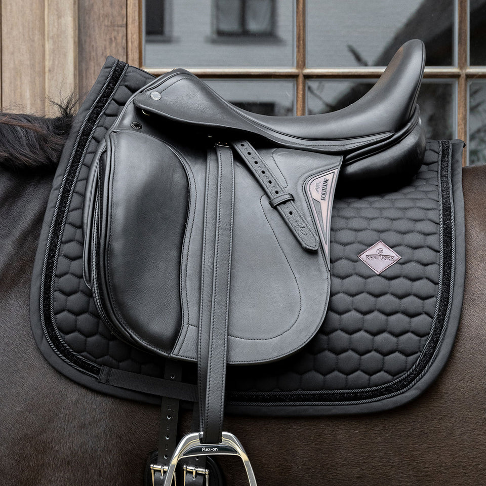 Kentucky Horsewear Glitter Band Dressage Saddle Cloth - Black