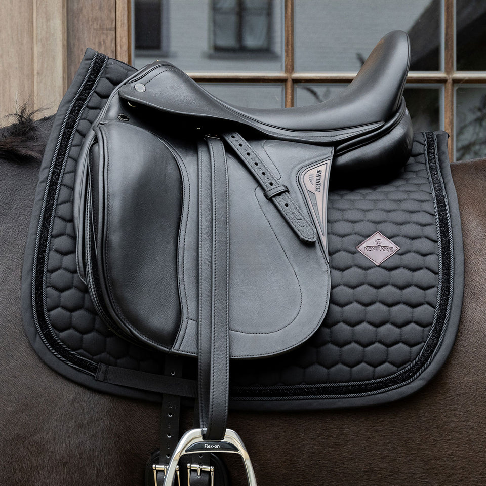 Kentucky Horsewear Glitter Band Dressage Saddle Cloth - Black
