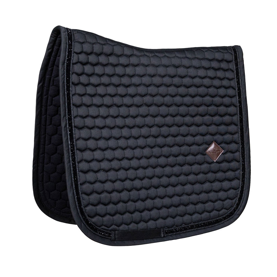 Kentucky Horsewear Glitter Band Dressage Saddle Cloth - Black