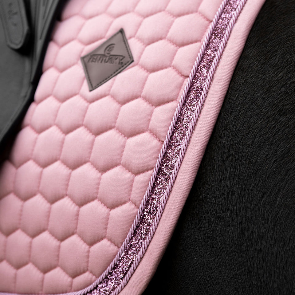 Kentucky Horsewear Glitter Band Dressage Saddle Cloth - Fuchsia
