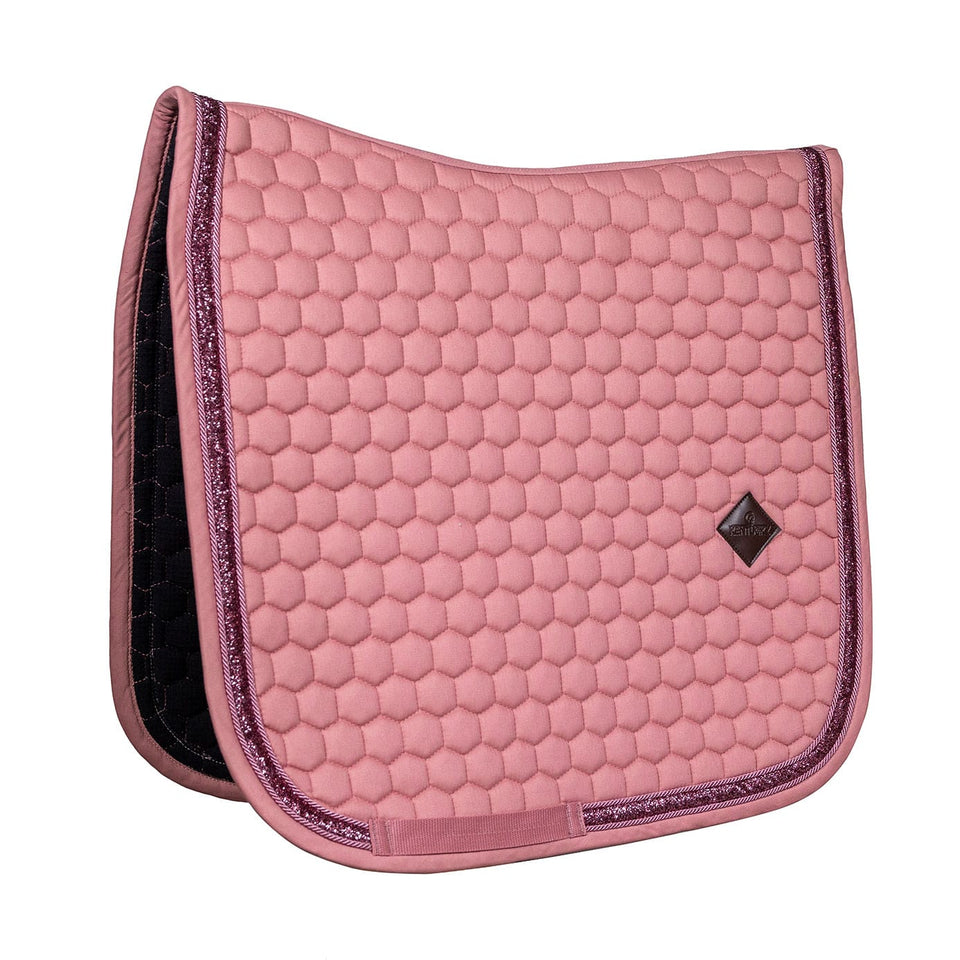 Kentucky Horsewear Glitter Band Dressage Saddle Cloth - Fuchsia