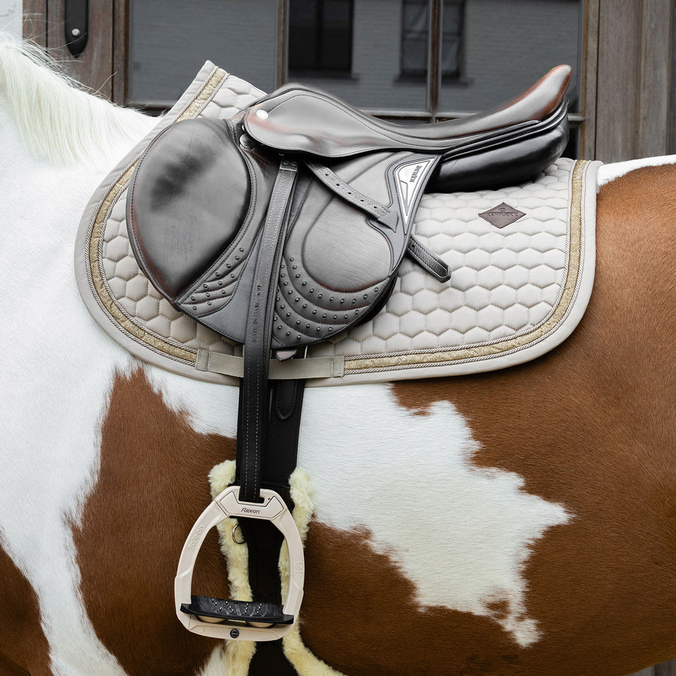 Kentucky Horsewear Glitter Band Jumping Saddle Cloth - Beige