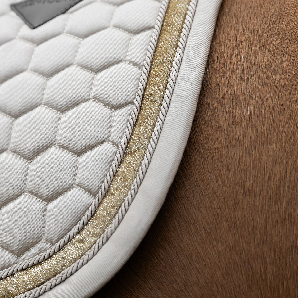 Kentucky Horsewear Glitter Band Jumping Saddle Cloth - Beige