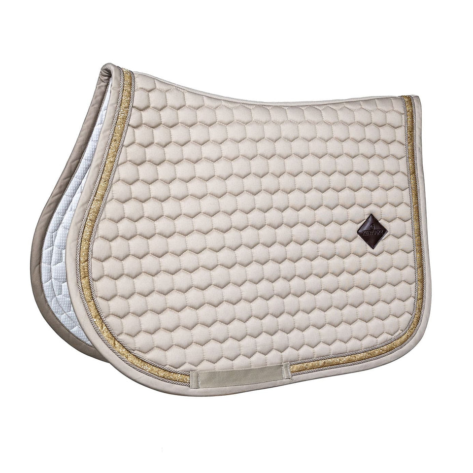 Kentucky Horsewear Glitter Band Jumping Saddle Cloth - Beige