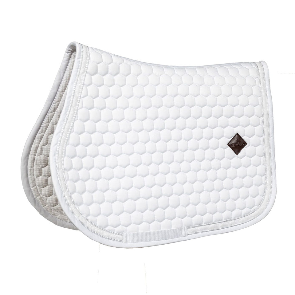 Kentucky Horsewear Glitter Band Jumping Saddle Cloth - White