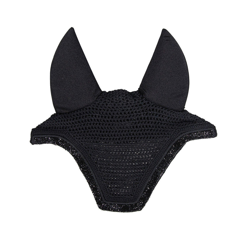Kentucky Horsewear Glitter and Stone Wellington Fly Veil - Black