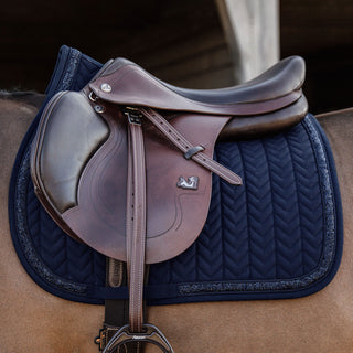 Kentucky Horsewear Glitter and Stone Jumping Saddle Cloth - Navy