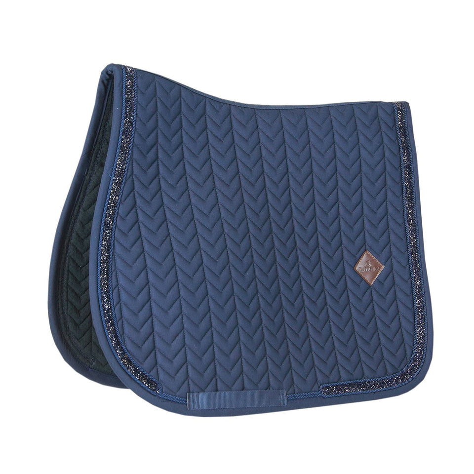 Kentucky Horsewear Glitter and Stone Jumping Saddle Cloth - Navy