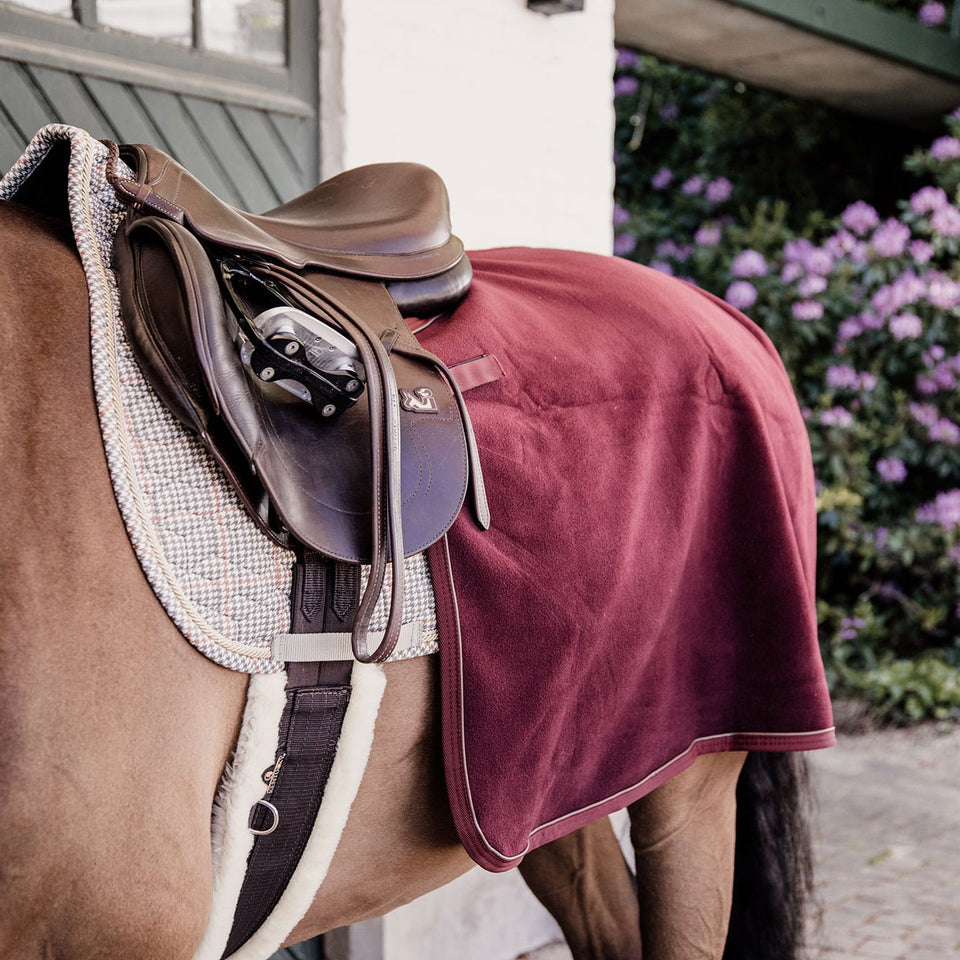 Kentucky Horsewear Heavy Fleece Quarter Rug - Bordeaux
