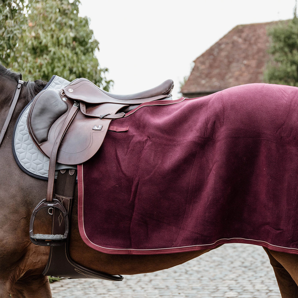 Kentucky Horsewear Heavy Fleece Quarter Rug - Bordeaux