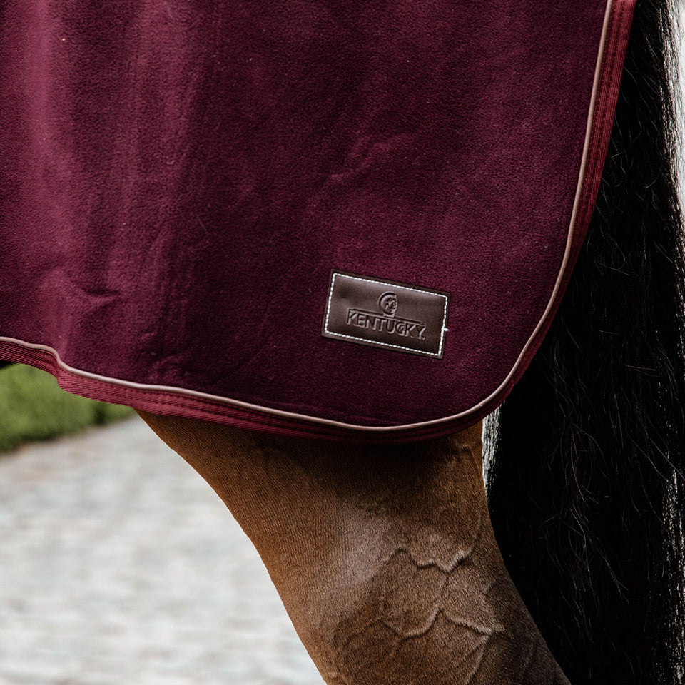 Kentucky Horsewear Heavy Fleece Quarter Rug - Bordeaux