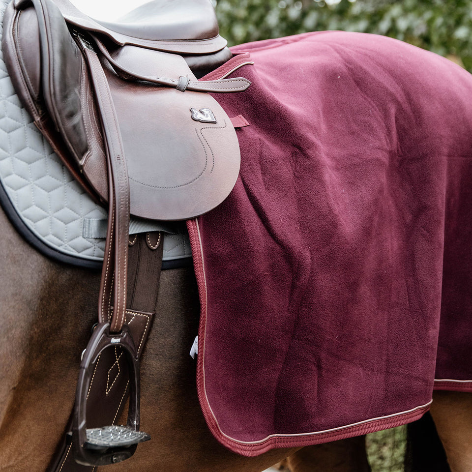 Kentucky Horsewear Heavy Fleece Quarter Rug - Bordeaux