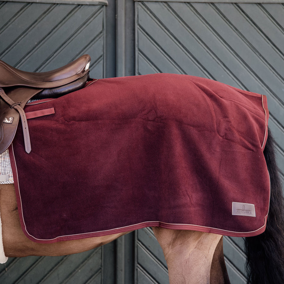 Kentucky Horsewear Heavy Fleece Quarter Rug - Bordeaux