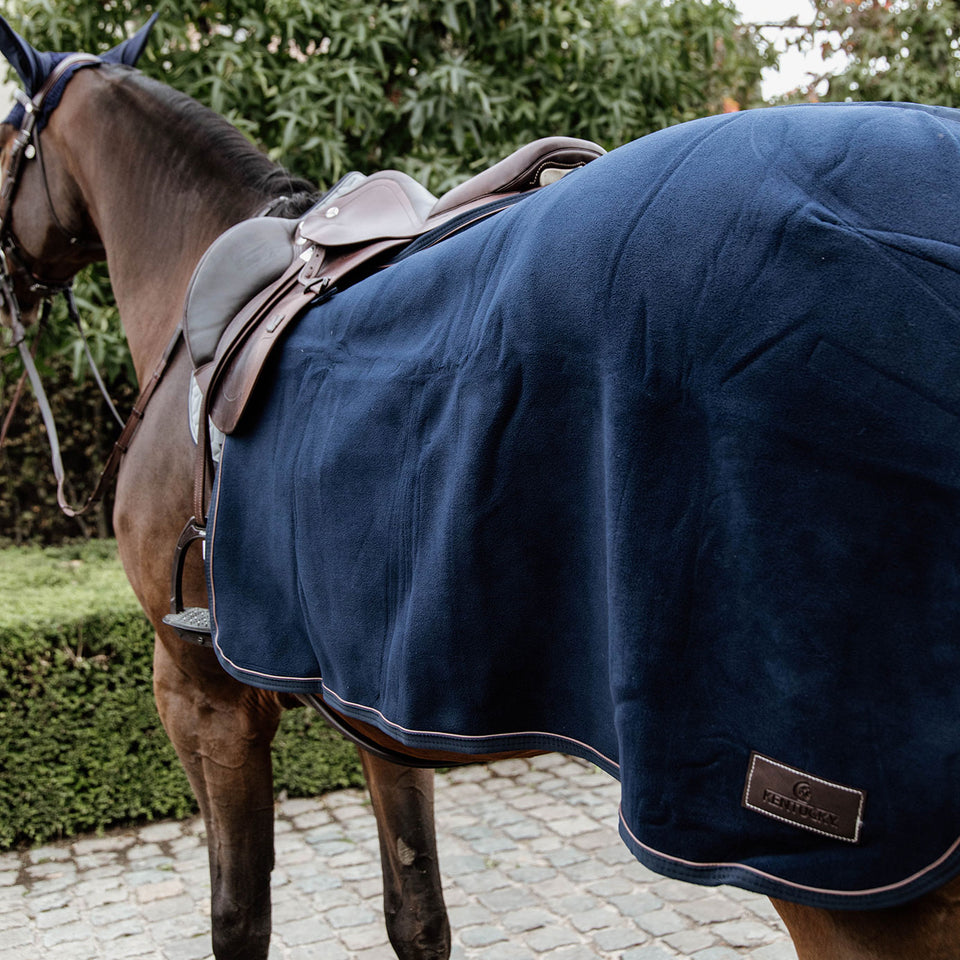 Kentucky Horsewear Heavy Fleece Quarter Rug - Navy