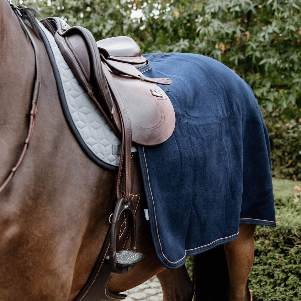 Kentucky Horsewear Heavy Fleece Quarter Rug - Navy