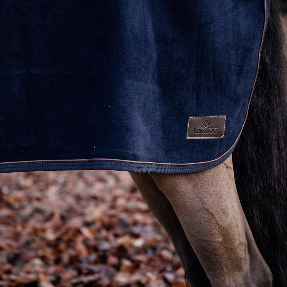 Kentucky Horsewear Heavy Fleece Quarter Rug - Navy