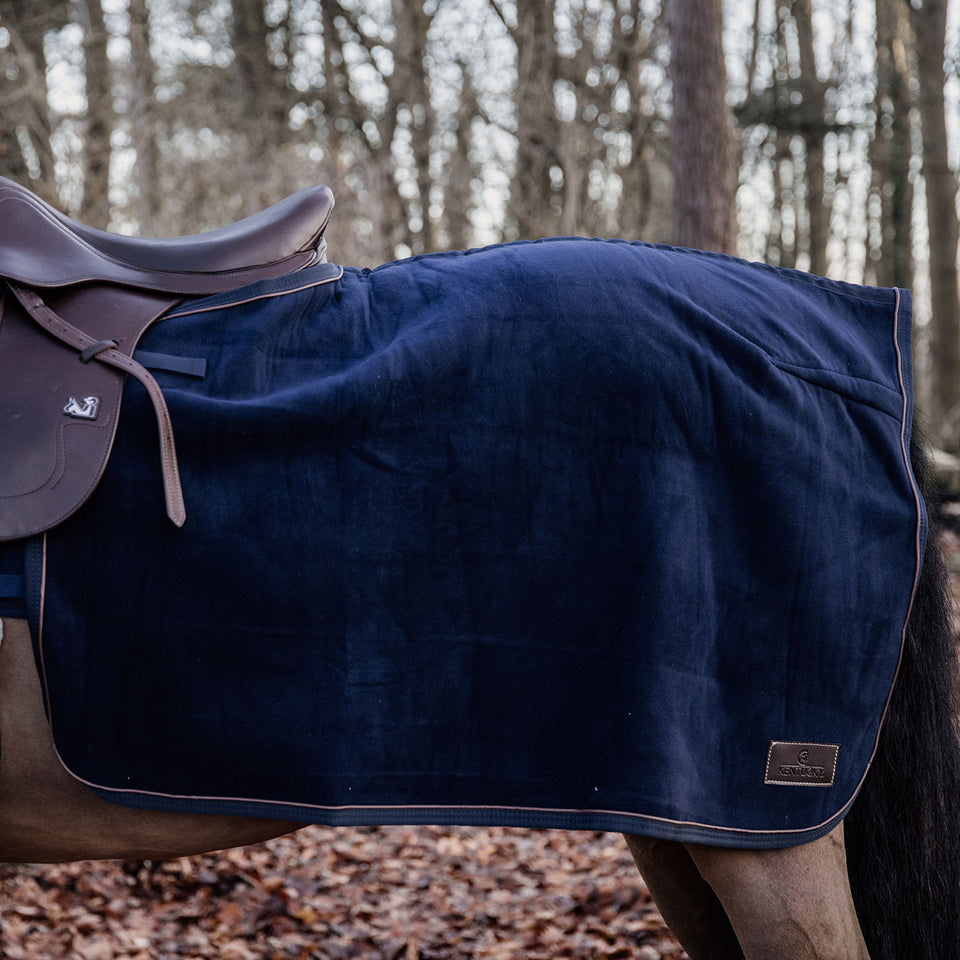 Kentucky Horsewear Heavy Fleece Quarter Rug - Navy