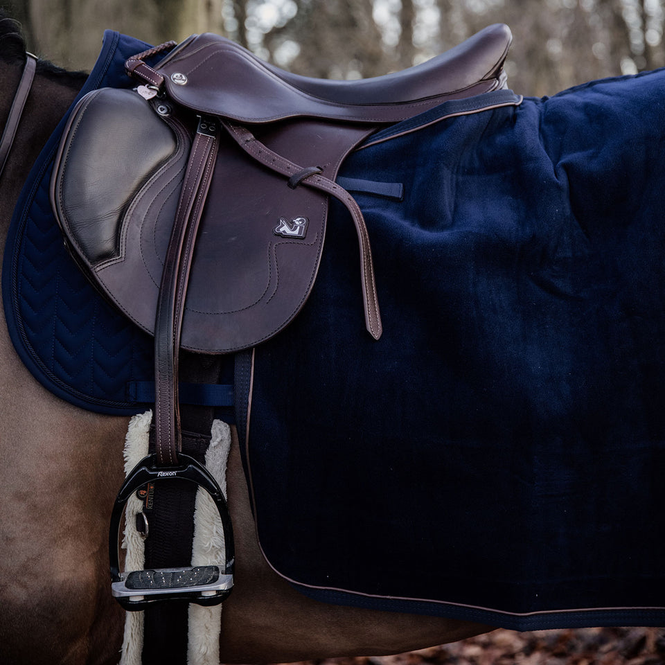 Kentucky Horsewear Heavy Fleece Quarter Rug - Navy