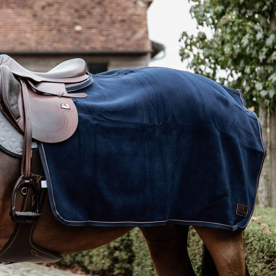 Kentucky Horsewear Heavy Fleece Quarter Rug - Navy