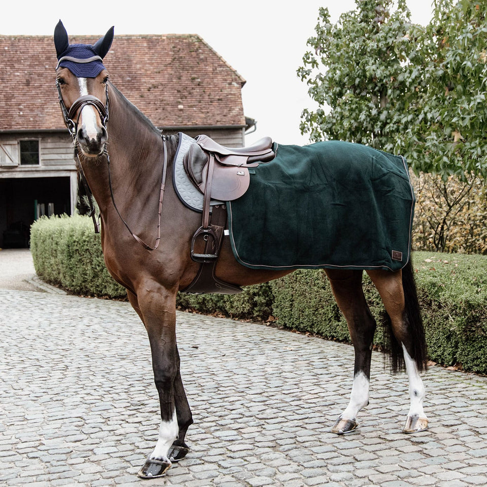 Kentucky Horsewear Heavy Fleece Quarter Rug - Pine Green