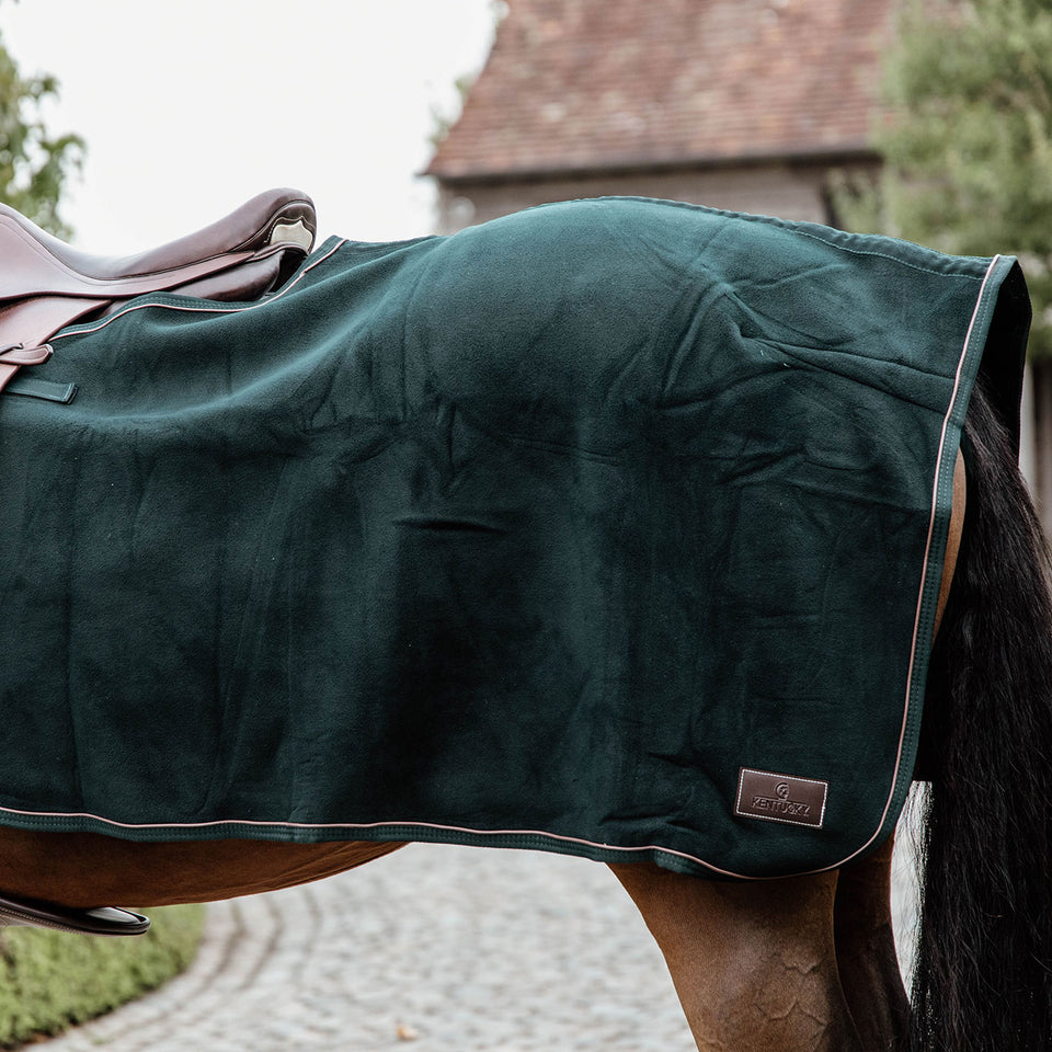 Kentucky Horsewear Heavy Fleece Quarter Rug - Pine Green