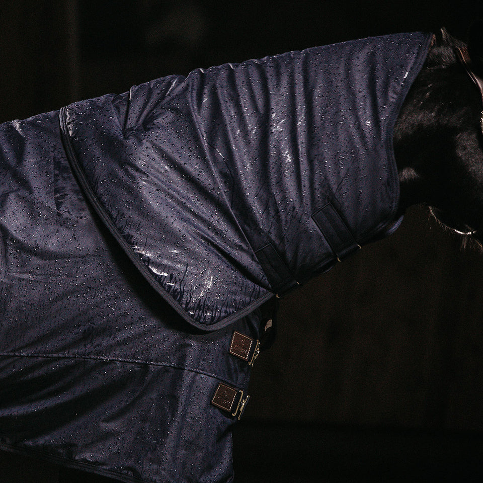 Kentucky Horsewear Hurricane Turnout Neck Cover 150g - Navy