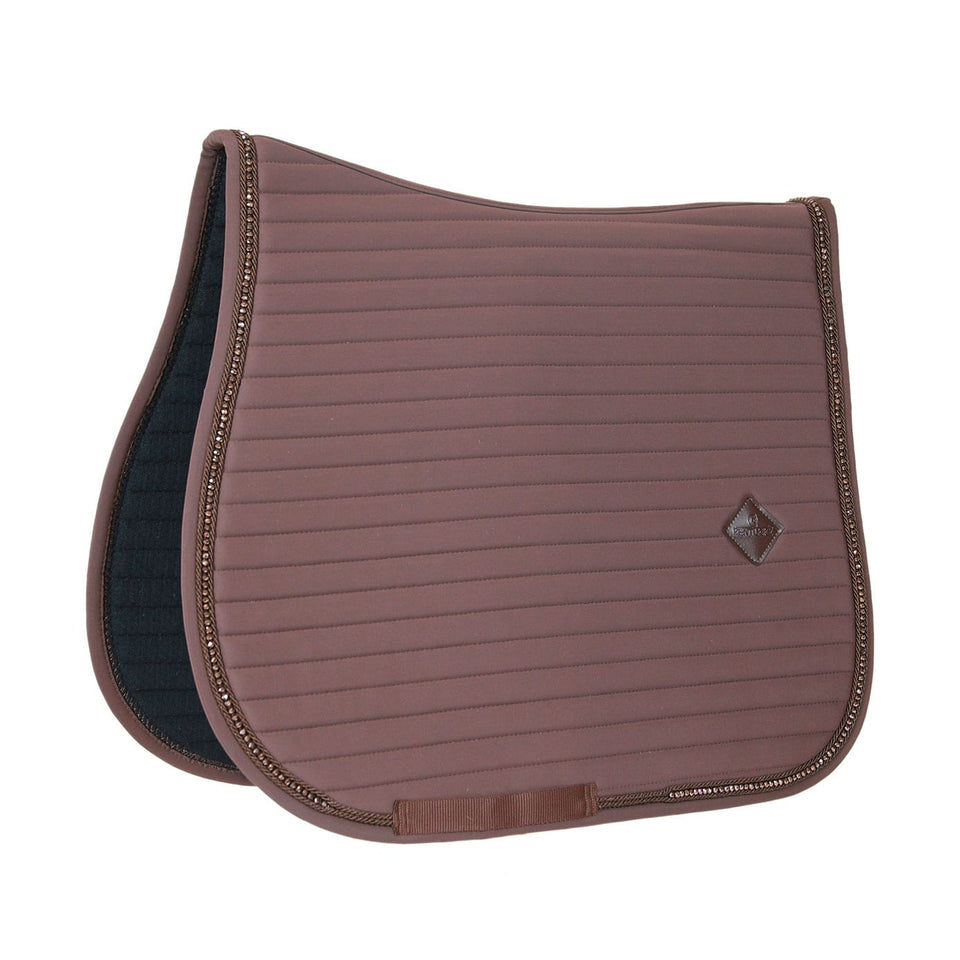 Kentucky Horsewear Pearls Jumping Saddle Cloth - Brown