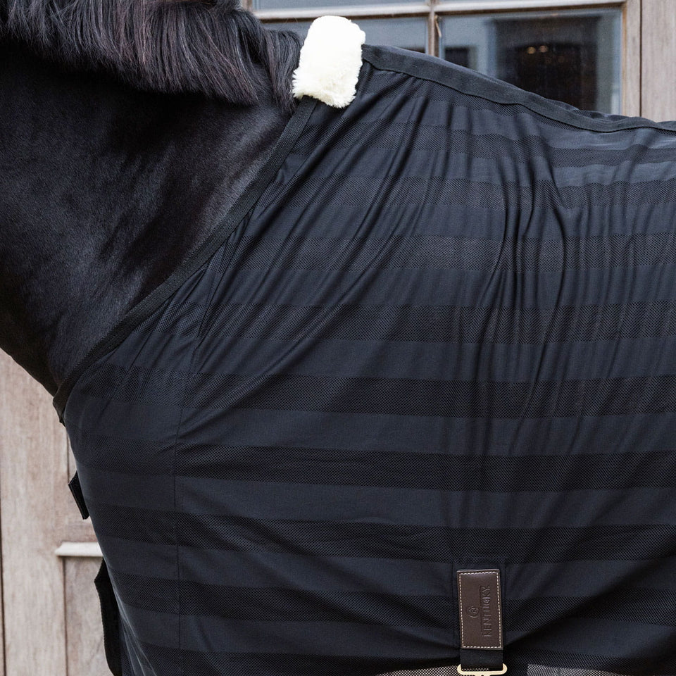 Kentucky Horsewear Light Striped Mesh Fly Sheet - Black